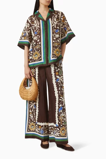 Maroc Printed Shirt in Ramie