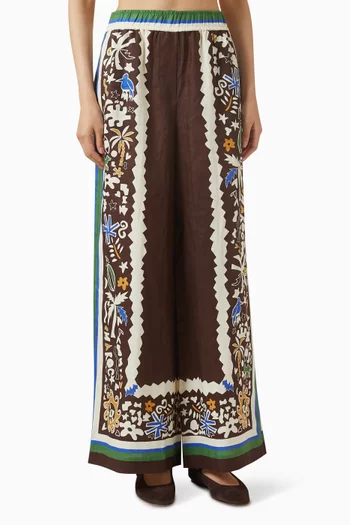 Maroc Wide-leg Pants in Linen