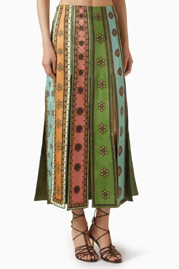 Contina Slit Skirt in Viscose