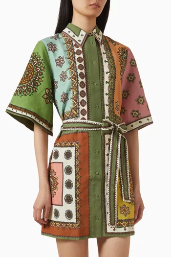 Contina Mini Dress in Viscose Blend