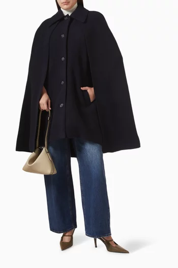 معطف بكاب صوف معتمد وفقًا لمعيار الصوف المسؤول