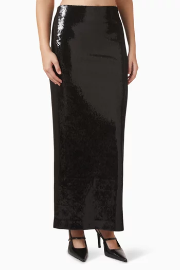 تنورة مطرزة بالترتر