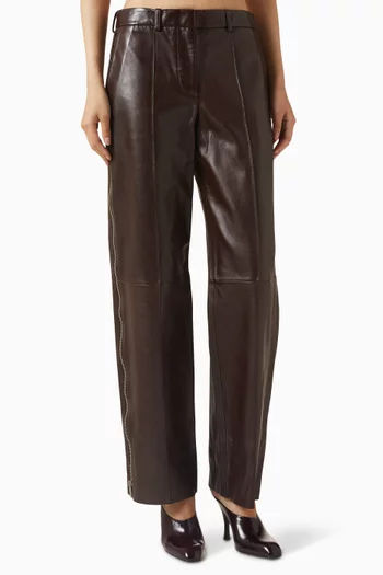 Le Zip Pants in Leather