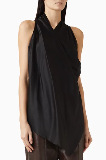 Drape Cowl Top in Silk