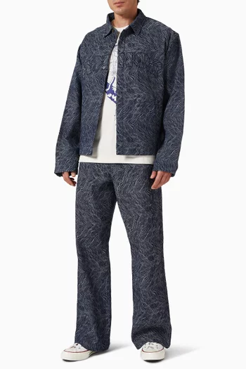 قميص بنمط جاكيت دينم