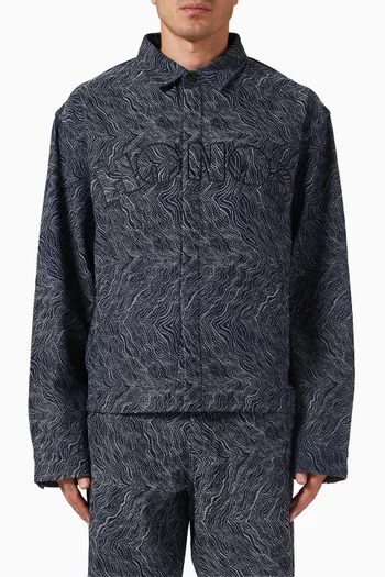 قميص بنمط جاكيت دينم