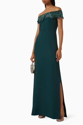 Corinne Off-shoulder Gown