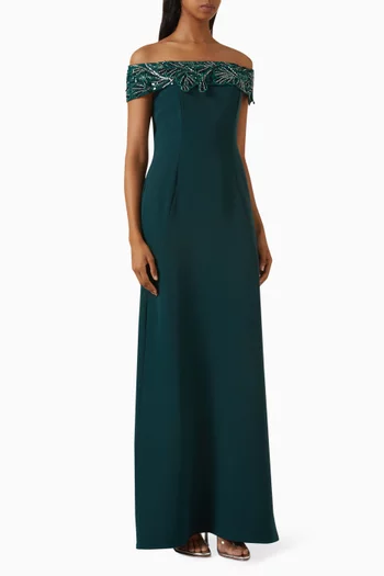 Corinne Off-shoulder Gown