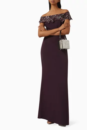 Corinne Off-shoulder Gown
