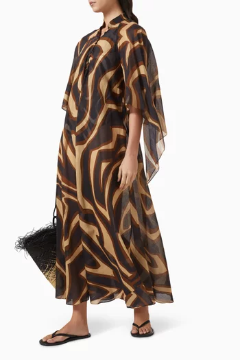 Printed Kaftan in Cotton
