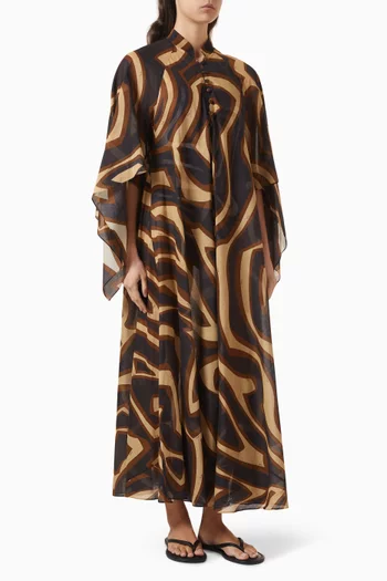 Printed Kaftan in Cotton