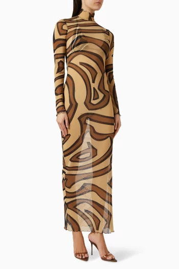 Labirinto Maxi Dress in Tulle