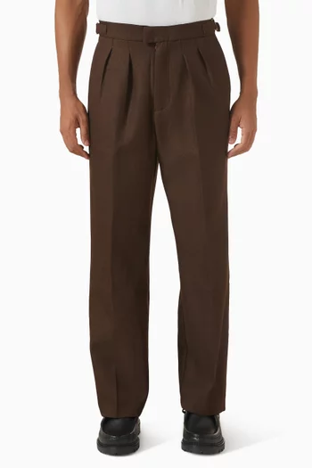 Relaxed-fit Pleated Tailored Pants