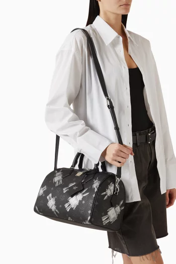 حقيبة ايلا VI بوسطن المتوسطة قنب بنقشة فيزيتوس