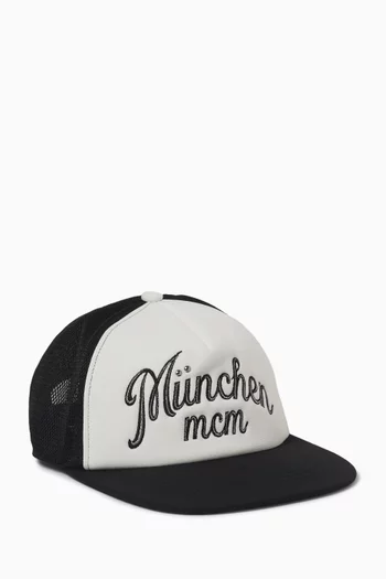 كاب تراكر بشعار الماركة قطن وقماش شبكي