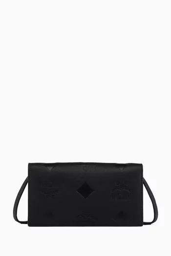 حقيبة ارين صغيرة بسلسلة جلد بنقشة فيزيتوس بحجم كبير