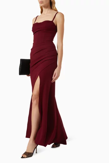 فستان سهرة ميستيك كريب