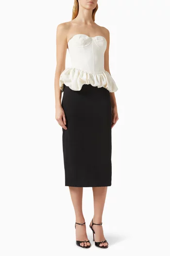 فستان ميستيك متوسط الطول كريب