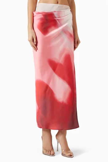 Brianna Maxi Skirt in Mesh