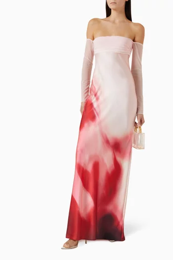 Brianna Maxi Dress in Mesh