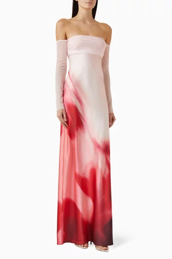 Brianna Maxi Dress in Mesh