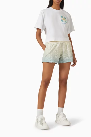 تي شيرت قصير بطبعة Dubai