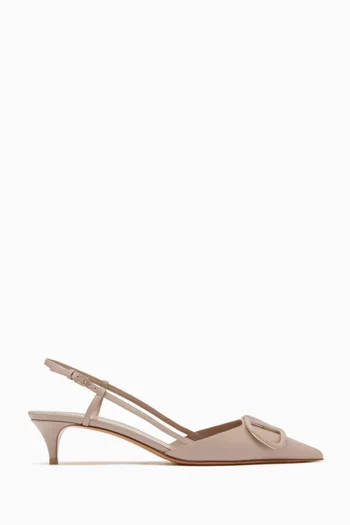 VLogo Signature 40 Slingback Pumps in Calfskin