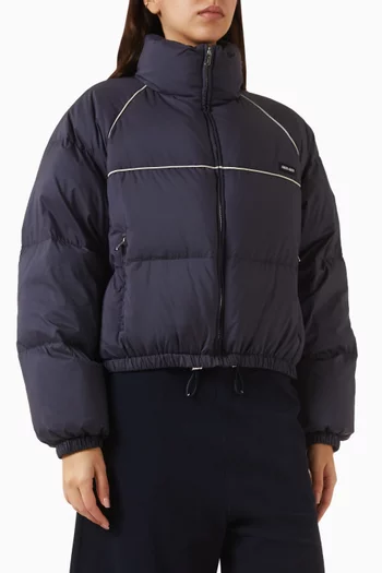 جاكيت مبطّن بالزغب قماش بونجي معالج