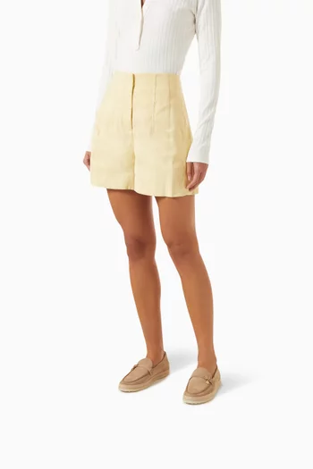 Logo Charm Loafers in Suede