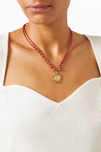 قلادة ذا إيبيزا سن نحاس مطلي ذهب عيار 14