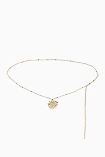 سلسلة خصر ذا إيبيزا سن نحاس مطلي ذهب عيار 14