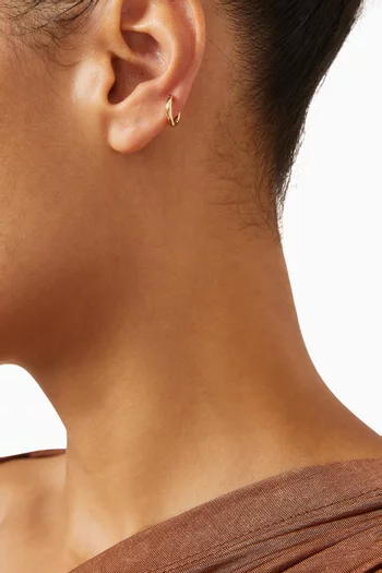 أقراط هاجي سيسيلي نحاس مطلي بلون ذهبي