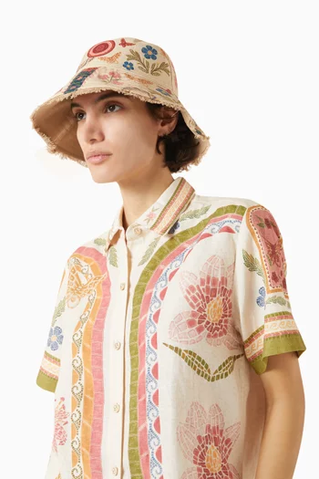 قبعة باكيت فيوري لامعة بوجهين