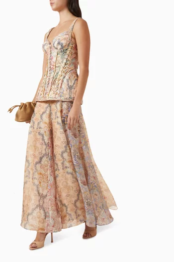 فستان ربيليون طويل كتان