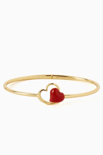 Amour Bangle in Plated Metal