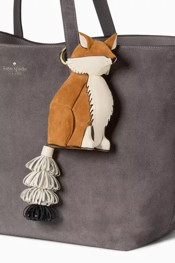Critters Ginger Fox Coin Purse in Suede