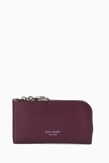 محفظة هالو صغيرة بتصميم ثنائي الطي جلد