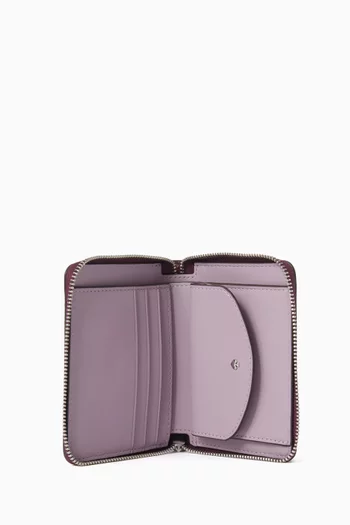 محفظة لوب بسحّاب محيط جلد