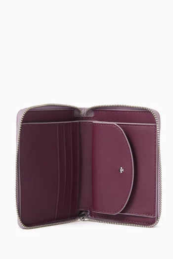 محفظة لوب بسحّاب محيط جلد