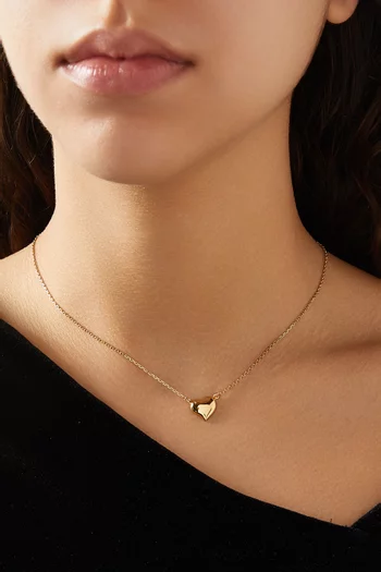 Amour Pendant Necklace in Gold-plated Metal