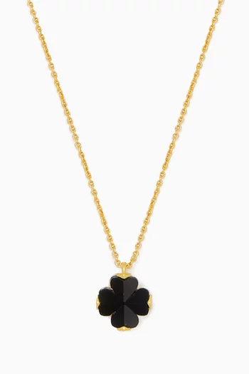 Spade Flower Mini Pendant Necklace
