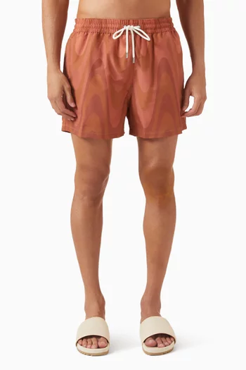 Rio Sport Copa Grain Print Swim Shorts