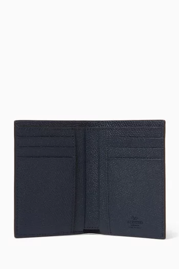 VLogo Signature Cardholder in Leather