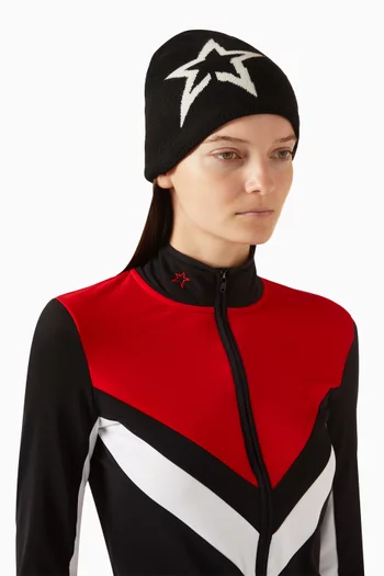 قبعة بيني بشعار نجوم صوف مارينو