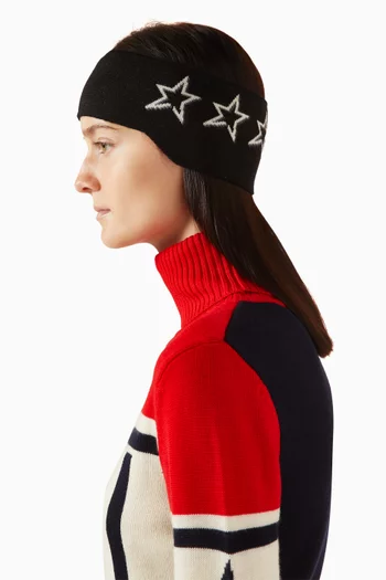 طوق رأس مزين بنجوم صوف مارينو