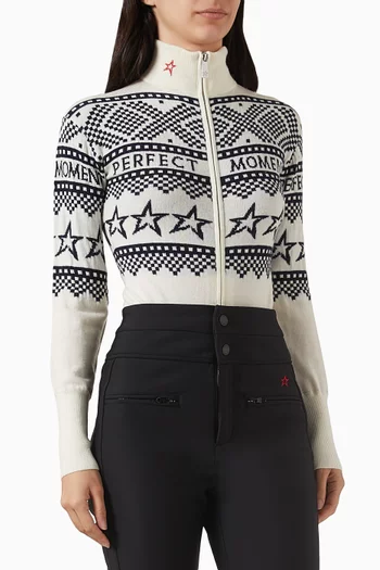 Holiday Knit Bodysuit in Merino Wool