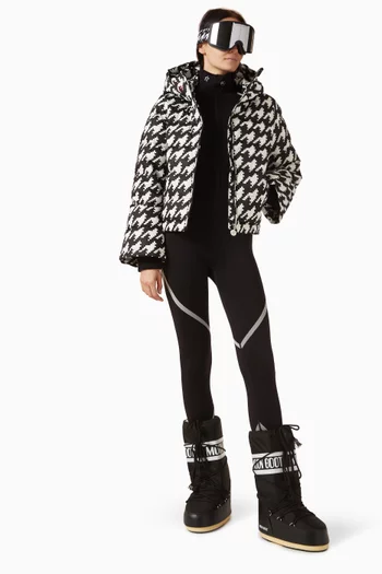 جاكيت تزلج بولار واسع مبطن بالزغب