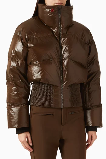 Aureta Down Bomber Jacket