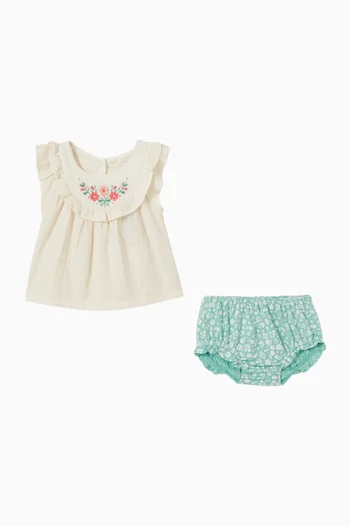 Embroidered Bloomer Set