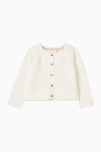 Crochet Cardigan in Organic Cotton